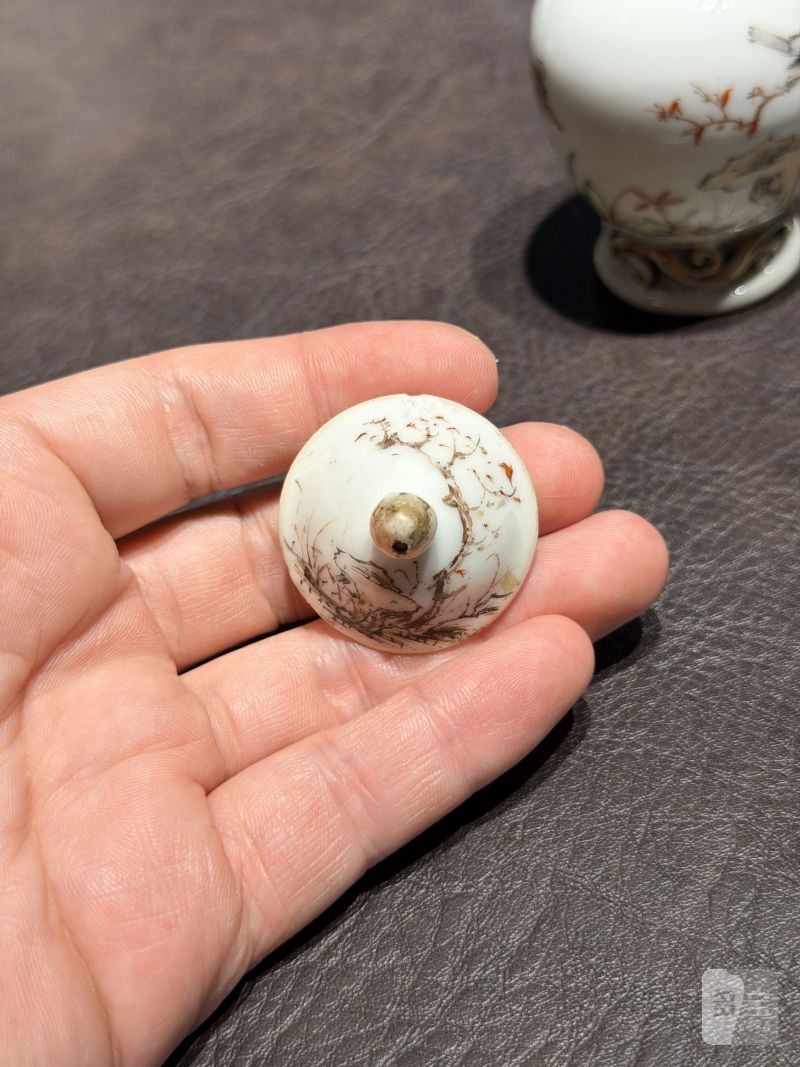 清乾隆 粉彩花鸟纹茶具一套25件 - 图53